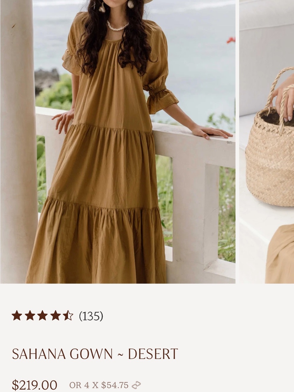 Daughters of India Cotton Tiered Maxi Dress